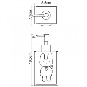 Дозатор для жидкого мыла WasserKRAFT Ammer K-6499 Розовый матовый