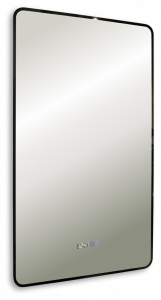 Зеркало AZARIO INCANTO 600х1000 - 3.1 ЖК-часы, подогрев, сенсорный выключатель с функцией диммера (LED-00002539)