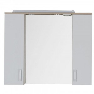 Зеркальный шкаф 90х74,6 см светлый дуб/белый Aquanet Тиана 00172807