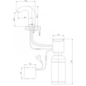 Дозатор для жидкого мыла Lemark Project LM4642CE Хром