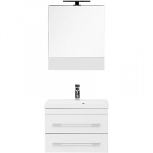 Комплект мебели для ванной Aquanet Верона 58 287651 подвесной Белый