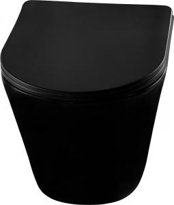 Унитаз Abber Bequem AC1102MB подвесной Черный матовый с сиденьем Микролифт