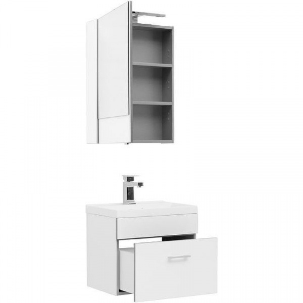 Комплект мебели для ванной Aquanet Верона 50 287650 подвесной Белый