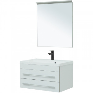 Комплект мебели для ванной Aquanet Верона 75 287637 подвесной Белый матовый