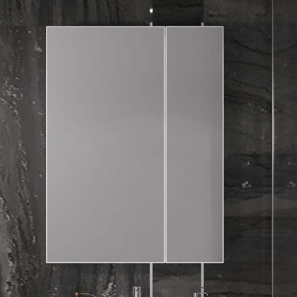 Зеркальный шкаф Opadiris Арабеско 60 00-00005347 Белый глянцевый