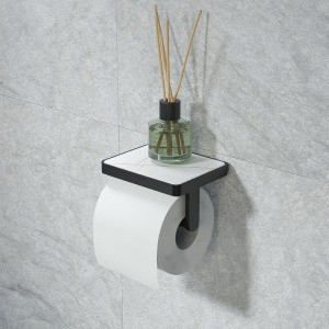 Держатель туалетной бумаги Iddis On-X ONXBL01i43 Черный матовый Белый