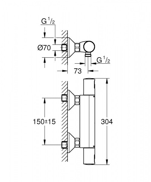 Смеситель для душа Grohe Precision Start 3459 4000 (34594000)