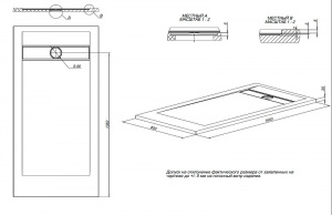 Душевой поддон из искусственного камня Allen Brau Infinity 160x80 8.21006-AM Антрацит