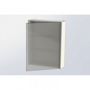 Зеркальный шкаф 59х75 см белый глянец R Aquanet Палермо 00203939