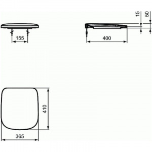 Сиденье для унитаза Ideal Standard Tesi T3527V1 с микролифтом