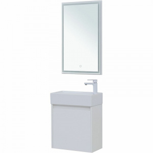 Комплект мебели для ванной Aquanet Nova Lite 50 302531 подвесной Белый глянец