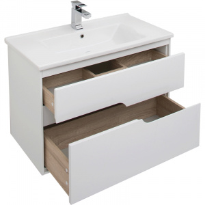 Комплект мебели для ванной Aquanet Модена 85 199305 Белый глянец