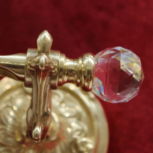 Двойной крючок Art&Max Barocco Crystal AM-1784-Do-Ant-C Античное золото