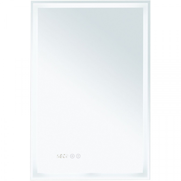 Зеркало Aquanet Оптима 50 288962 с подсветкой Белое матовое с сенсорным выключателем