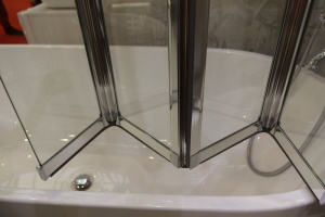 Шторка на ванну Cezares Pratico 120 PRATICO-V-5-120/140-C-Cr профиль Хром стекло прозрачное