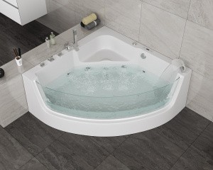 Акриловая ванна Grossman GR-15000 150х150 с гидромассажем