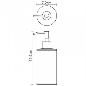 Дозатор для жидкого мыла WasserKRAFT Rossel K-5799 Белый