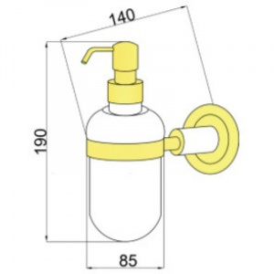 Дозатор для жидкого мыла Boheme Murano Cristal 10912-CRST-CH Хром