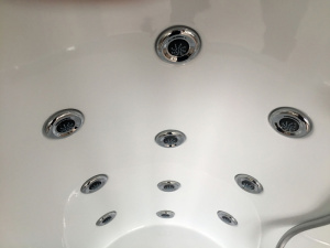 Душевой бокс Royal Bath ALP 150x100 RB150ALP-T-CH-L с гидромассажем стекло прозрачное задние стенки Белые