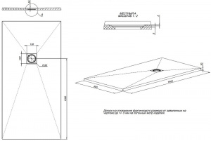 Душевой поддон из искусственного камня Allen Brau Priority 160x80 8.31010-AM Антрацит