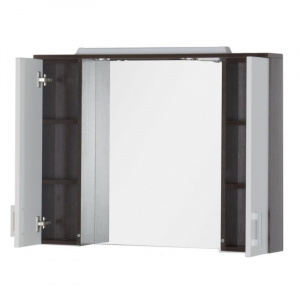 Зеркальный шкаф 100х74,6 см венге/белый Aquanet Тиана 00172679