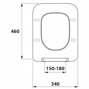 Крышка с сиденьем для унитаза OWLТ190201 Eter Cirkel-H DP микролифт OWLC19-002