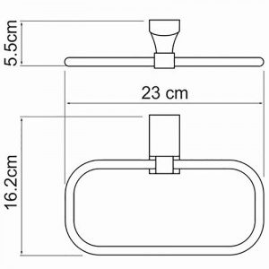 Кольцо для полотенец WasserKRAFT Leine K-5060 Хром