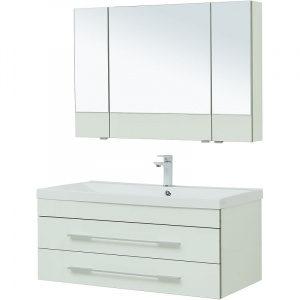 Комплект мебели для ванной Aquanet Верона 100 287649 подвесной Белый