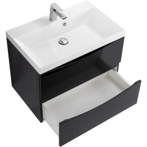 Тумба Nero Lucido 69,6 см BelBagno Marino MARINO-700-2C-SO-NL-P