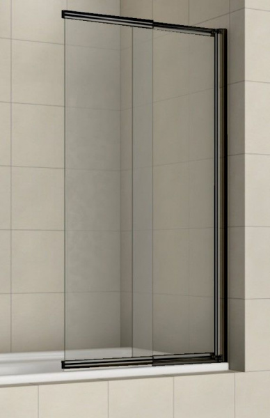 Шторка для ванны раздвижная Azario Merrit 100х140 цвет профиля черный (AZNF61221000BLACK)