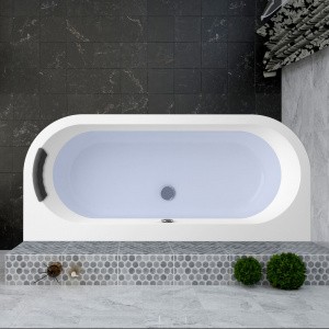 Комплект 4 в 1 Lavinia Boho Art S2-3708075P, акриловая ванна 170x75 см, усиленные металлические ножки с монтажным набором, мягкий силиконовый подголовник, лицевой экран