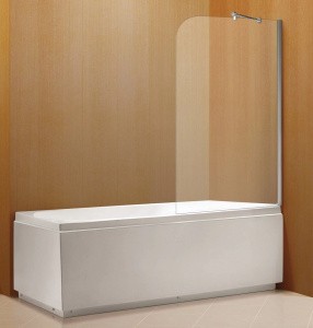 Шторка для ванны Azario Merrit 80х140 цвет профиля серебро (AZNF6310800)