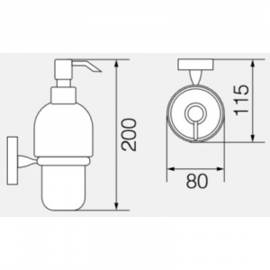 Дозатор для жидкого мыла Veragio Bonjour VR.BNR-7870.BR Бронза