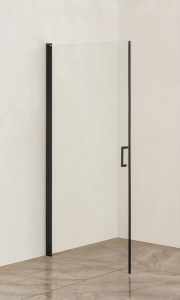 Душевая дверь Orange E05-100tb 100х190 профиль Черный стекло прозрачное