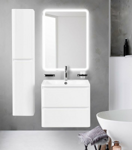 Тумба под раковину BelBagno ALBANO-600-2C-SO-BL подвесная Bianco Lucido