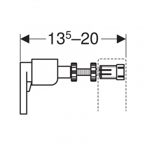 Комплект крепления к стене для отдельного монтажа Duofix (111.815.00.1)