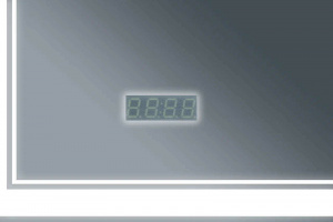 Зеркало Бриклаер Эстель-2 60 4627125414282 с подсветкой с бесконтактным выключателем и часами