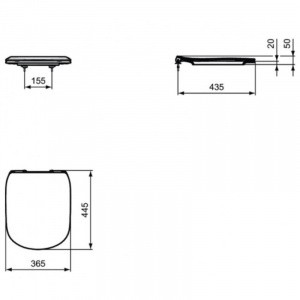 Крышка-сиденье с микролифтом  Ideal Standard Tesi T352701