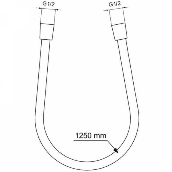 Душевой шланг 125 см Ideal Standard IdealRain BE125XG