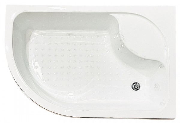 Душевой уголок Royal Bath BK 120х80 RB8120BK-C-R с поддоном профиль Белый стекло матовое