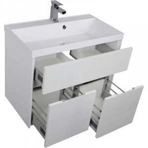 Комплект мебели для ванной Aquanet Латина 80 179839 подвесной Белый