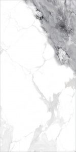 Напольная плитка Global Tile PGT 2217 60х120 белая полированная под мрамор
