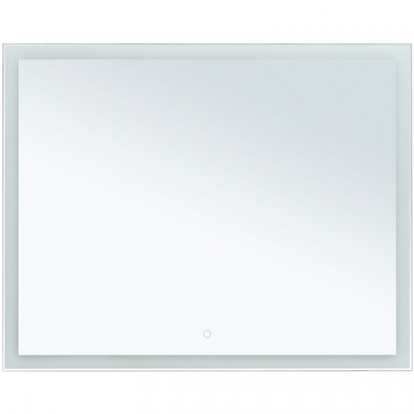 Зеркало Aquanet Гласс 100 274134 с подсветкой Белый глянец с сенсорным выключателем