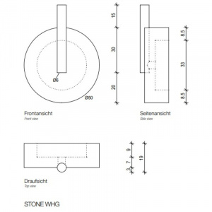 Крючок Decor Walther Stone 0972754