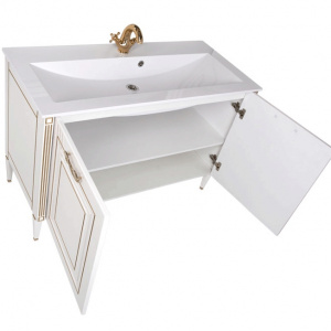 Комплект мебели для ванной Aquanet Паола 120 187865 Белый Золото