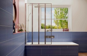 Шторка на ванну Ambassador Bath Screens 120х140 16041112 профиль Хром стекло прозрачное