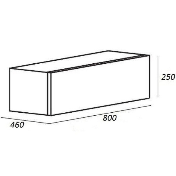 Тумба Cezares Cadro 80 CADRO-80-1C-SO-BG-BLUM подвесная Белый глянец