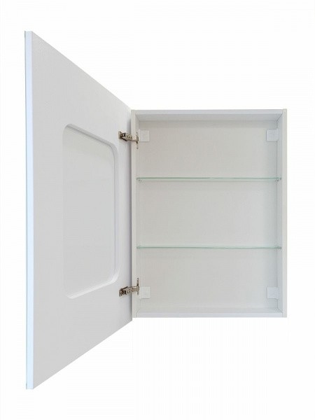 Зеркальный шкаф Art&Max Techno AM-Tec-600-800-1D-L-DS-F с подсветкой с сенсорным выключателем Белый