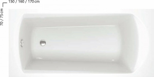 Акриловая ванна Ravak Domino 150x70 C641000000 без гидромассажа
