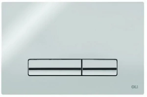Монтажный элемент для подвесного унитаза + смывная клавиша OLI 80 Glam глянцевый хром 300572mGM00